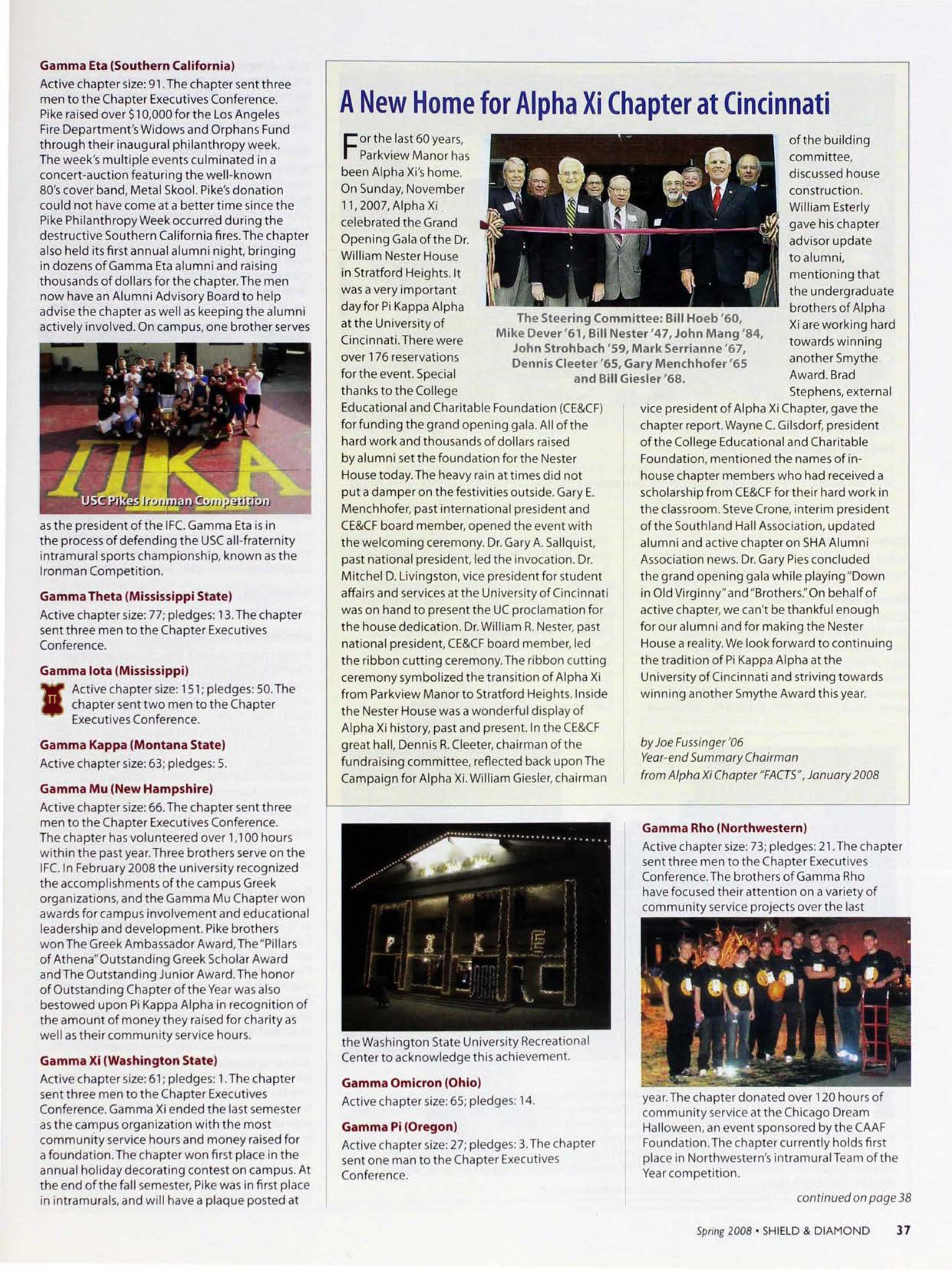 A New Home For Alpha Xi Chapter At Cincinnati